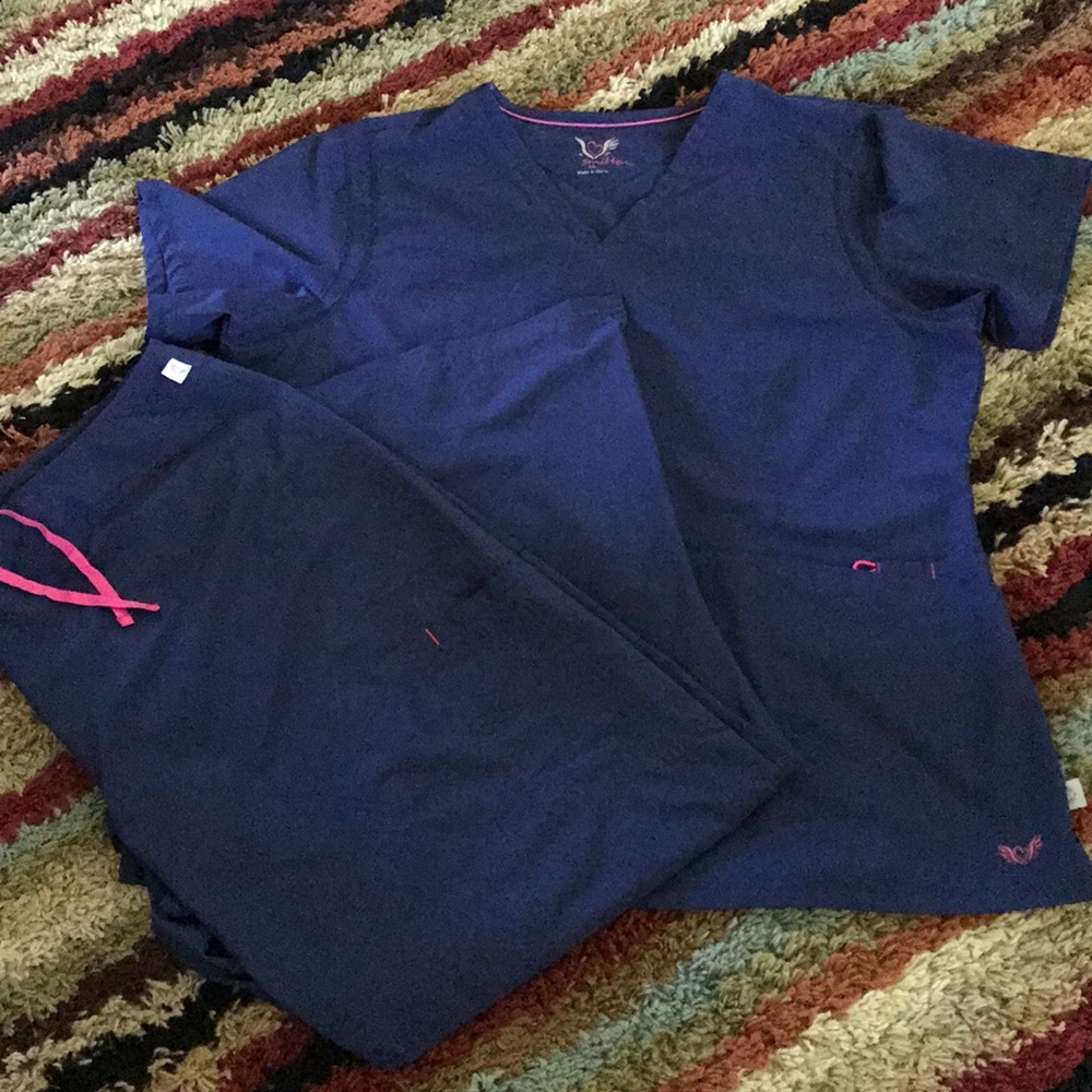 Smitten brand womens scrub set
